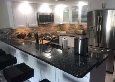 Luxury black kitchen tiles | Stone saver Inc