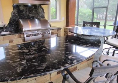 Luxury black kitchen tiles | Stone saver Inc
