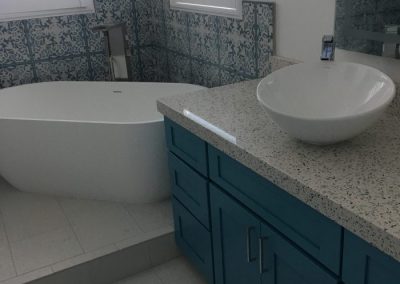 Bath tub and wash bassoon tiles installation