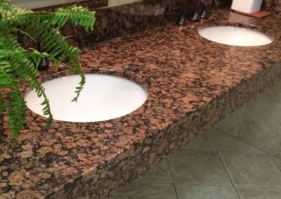 Washroom tiles installation