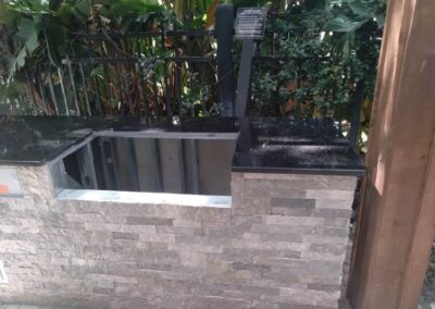 black granite outdoor grill insert | Stone saver